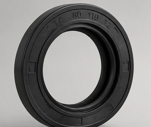 Retén de goma negro